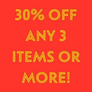 30% Off Any 3 or More Items in My Closet!